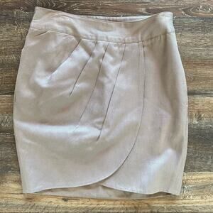Sine Tailored Curved Pleated Front Skirt Size 2